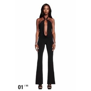 I.AM. GIA - VALENTINA JUMPSUIT - BLACK NWT